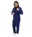 Conjunto Veludo Plush Butu Biru Plus Size Extra Grande - Azul